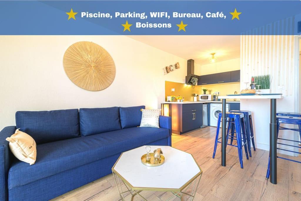 Le Bleu Nuit Piscine Parking Netflix Cafe * Villemur-sur-Tarn